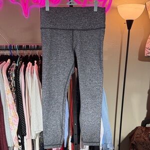 lululemon athletica Heather Gray Leggings Sz 12 NWOT